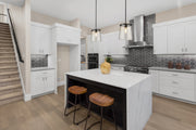 Callista 1 Light 10" Pendant in Matte Black in a room setting