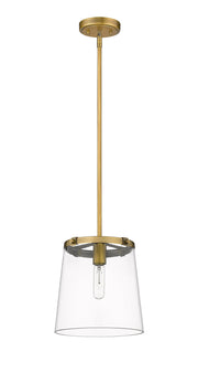 Callista 1 Light 10" Pendant in Rubbed Brass