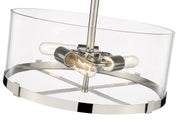 Callista 3 Light 16.5" Semi Flush Mount in Polished Nickel