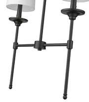 Emily 2 Light 19" Linear Pendant in Matte Black