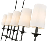 Emily 5 Light 51" Linear Pendant in Matte Black