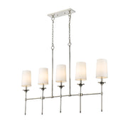 Emily 5 Light 51" Linear Pendant in Polished Nickel