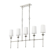 Emily 5 Light 51" Linear Pendant in Polished Nickel
