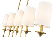 Emily 5 Light 51" Linear Pendant in Rubbed Brass