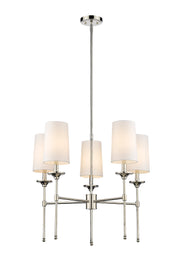 Emily 5 Light 28" Chandelier in Polished Nickel