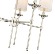 Emily 5 Light 28" Chandelier in Polished Nickel