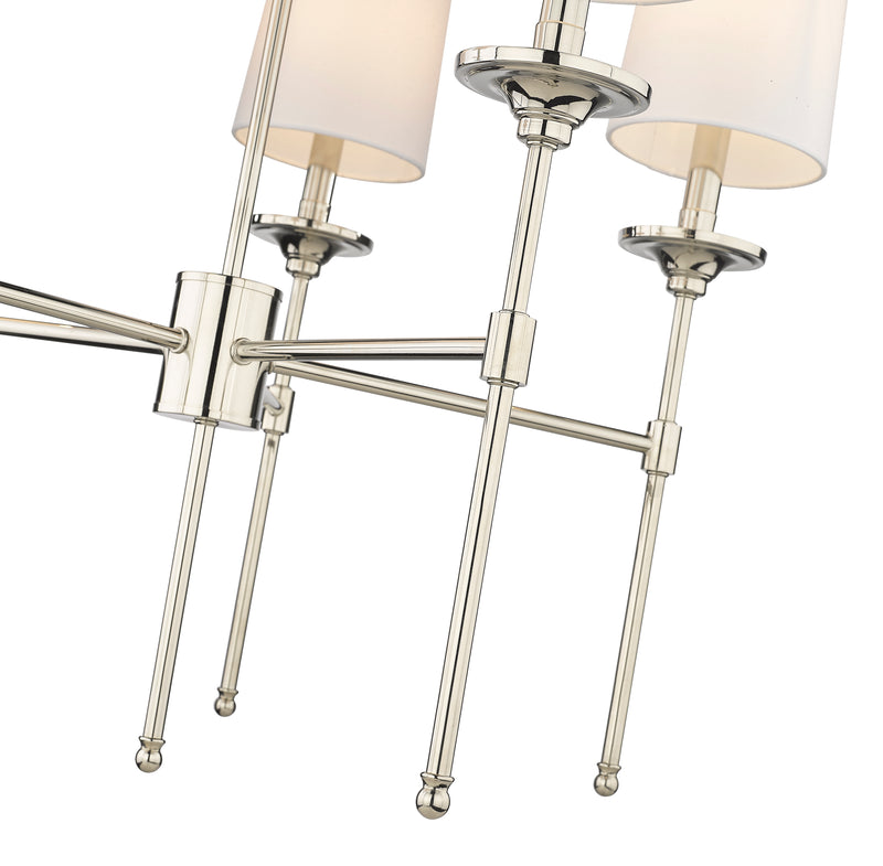 Emily 5 Light 28" Chandelier in Polished Nickel