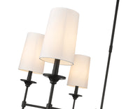 Emily 6 Light 38" Chandelier in Matte Black