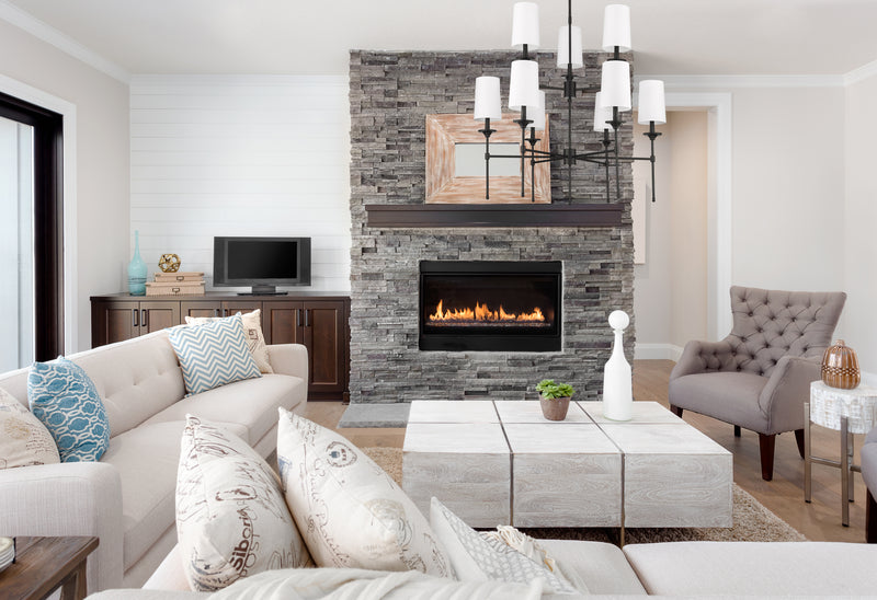 Emily 9 Light 38" Chandelier in Matte Black in a room setting