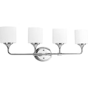 Lynzie 4-Light Bath Vanity Light in Polished Chrome