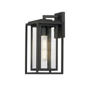 Cabana 1 Light Medium Outdoor Wall Sconce in Black