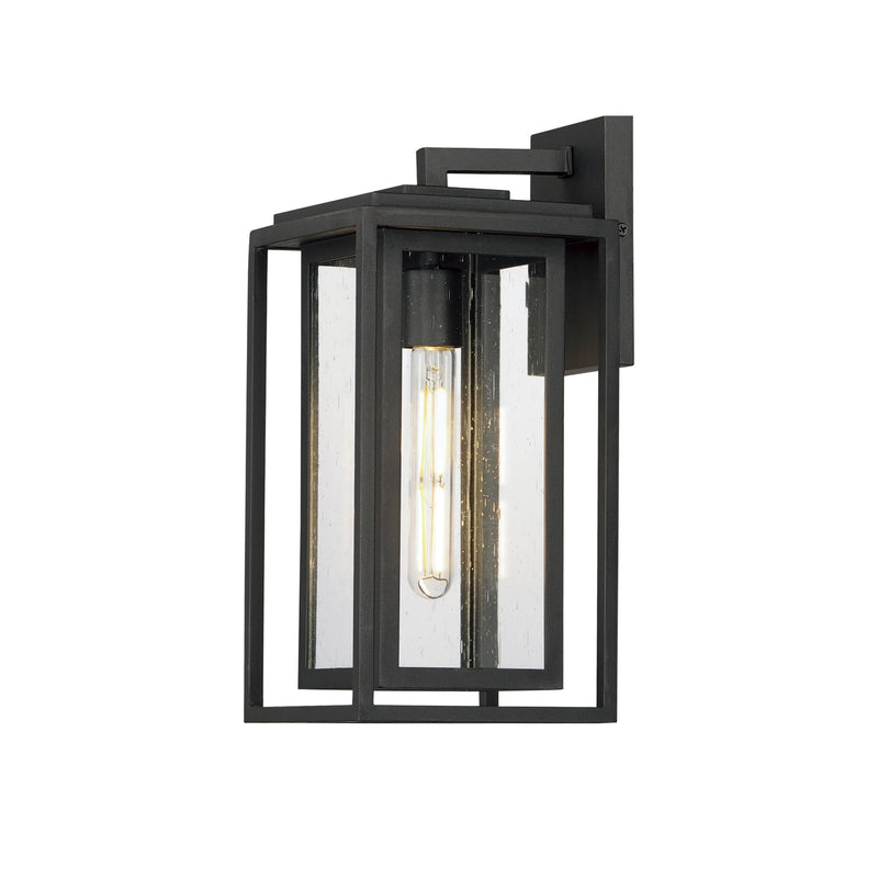 Cabana 1 Light Medium Outdoor Wall Sconce in Black