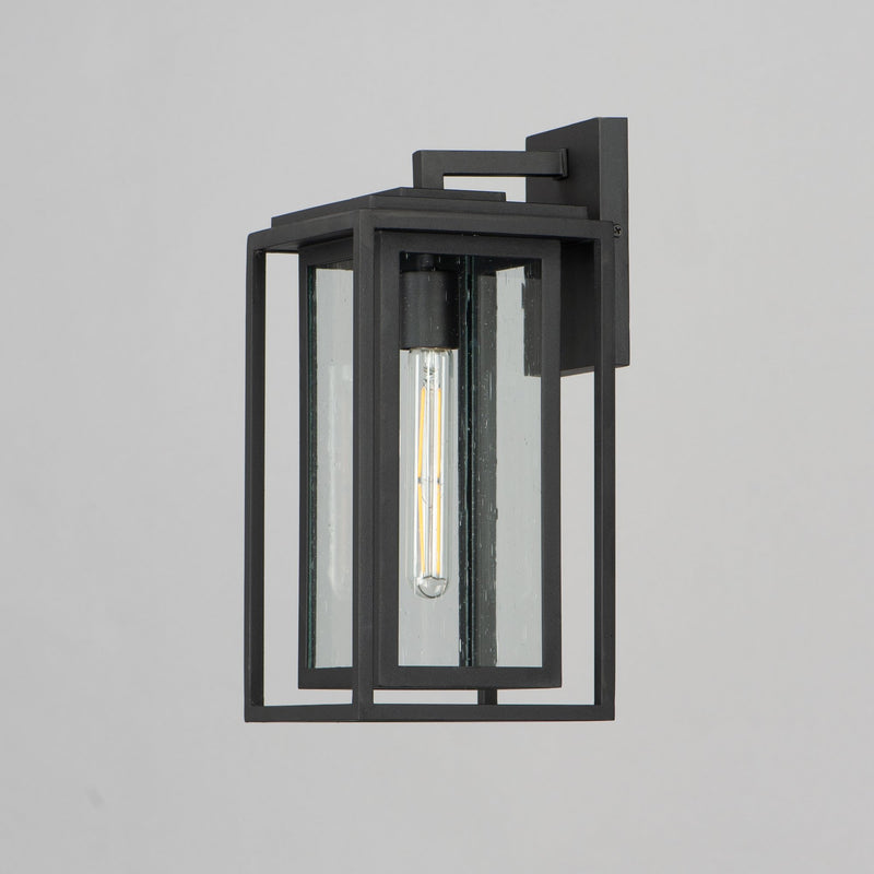 Cabana 1 Light Medium Outdoor Wall Sconce in Black