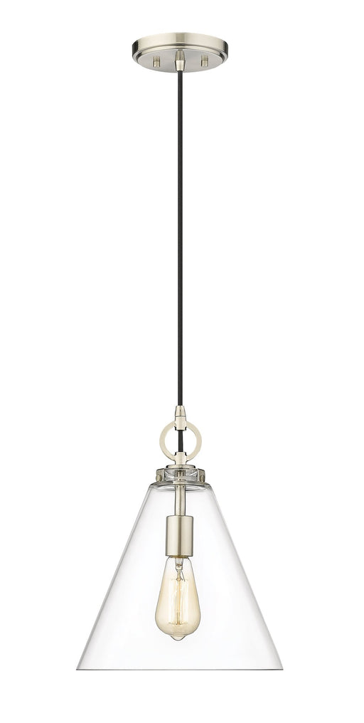 Harper 1 Light 11.5" Pendant in Brushed Nickel