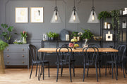 Harper 1 Light 11.5" Pendant in Matte Black in a room setting