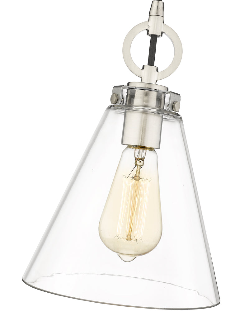 Harper 1 Light 8" Pendant in Brushed Nickel