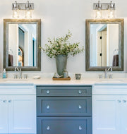 Fontaine 2 Light 14" Vanity in Brushed Nickel in a room setting