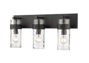 Fontaine 3 Light 24" Vanity in Matte Black