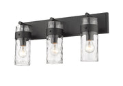 Fontaine 3 Light 24" Vanity in Matte Black
