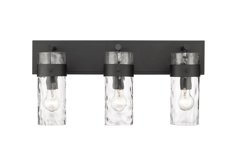 Fontaine 3 Light 24" Vanity in Matte Black