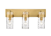 Fontaine 3 Light 24" Vanity in Rubbed Brass