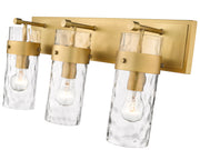 Fontaine 3 Light 24" Vanity in Rubbed Brass
