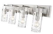 Fontaine 4 Light 34" Vanity in Brushed Nickel