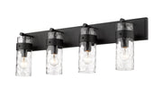 Fontaine 4 Light 34" Vanity in Matte Black