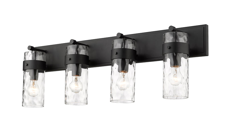 Fontaine 4 Light 34" Vanity in Matte Black
