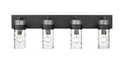 Fontaine 4 Light 34" Vanity in Matte Black