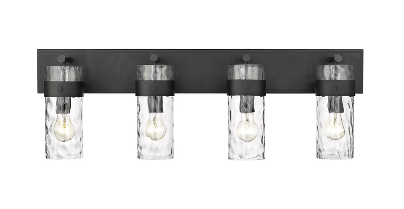 Fontaine 4 Light 34" Vanity in Matte Black