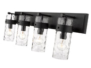 Fontaine 4 Light 34" Vanity in Matte Black