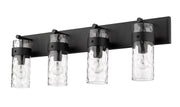Fontaine 4 Light 34" Vanity in Matte Black