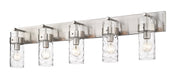 Fontaine 5 Light 44" Vanity in Brushed Nickel