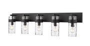 Fontaine 5 Light 44" Vanity in Matte Black