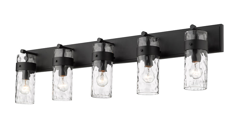 Fontaine 5 Light 44" Vanity in Matte Black