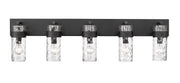 Fontaine 5 Light 44" Vanity in Matte Black