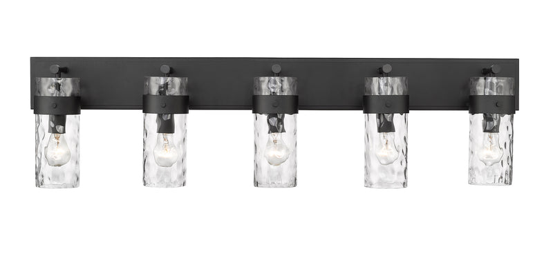 Fontaine 5 Light 44" Vanity in Matte Black