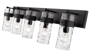Fontaine 5 Light 44" Vanity in Matte Black