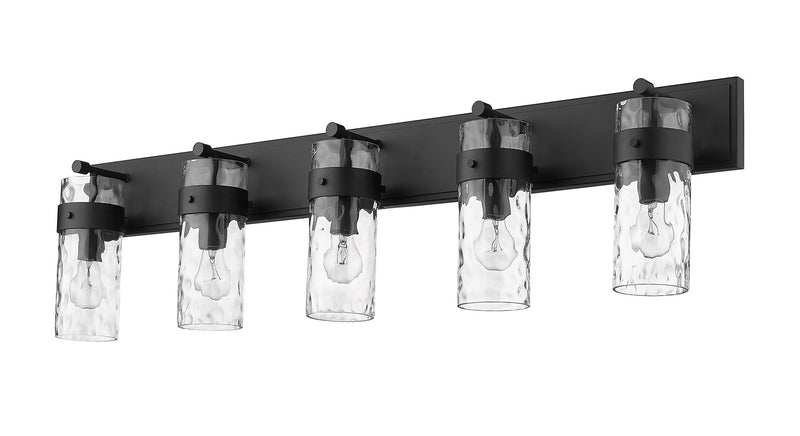 Fontaine 5 Light 44" Vanity in Matte Black