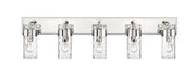 Fontaine 5 Light 44" Vanity in Polished Nickel