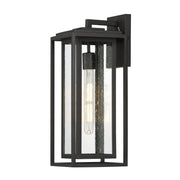 Cabana 1 Light Large Outdoor Wall Sconce in Black