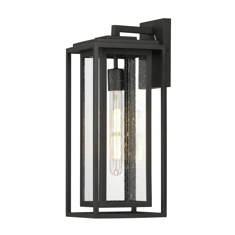 Cabana 1 Light Large Outdoor Wall Sconce in Black