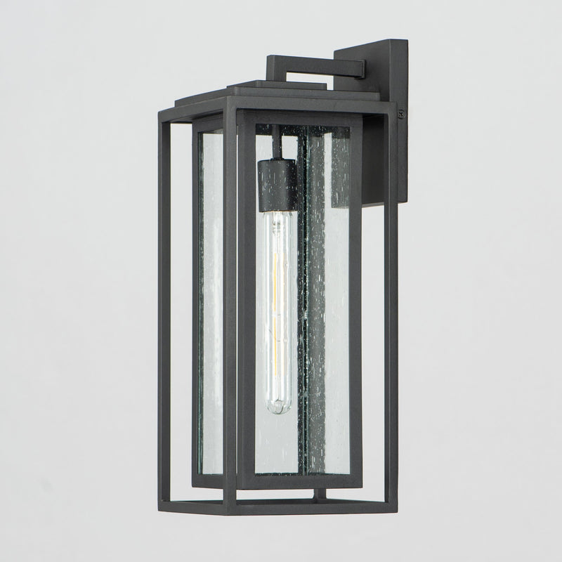 Cabana 1 Light Large Outdoor Wall Sconce in Black
