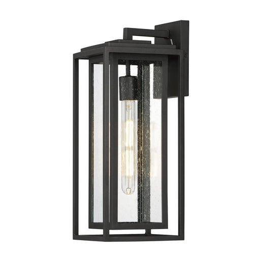 Cabana 1 Light Large Outdoor Wall Sconce in Black