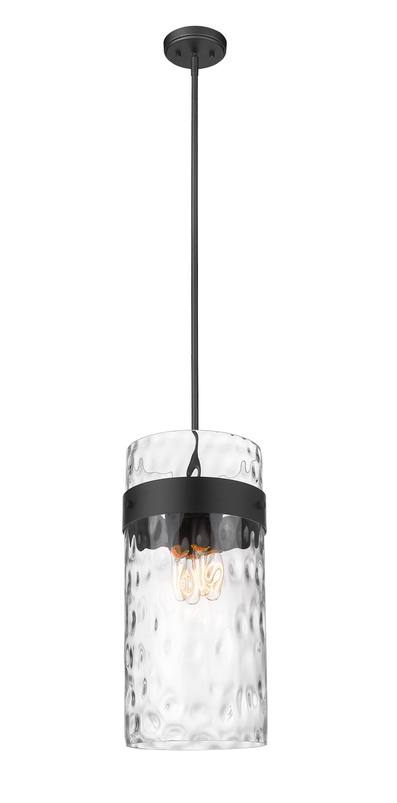 Fontaine 4 Light 13" Pendant in Matte Black