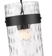 Fontaine 4 Light 13" Pendant in Matte Black