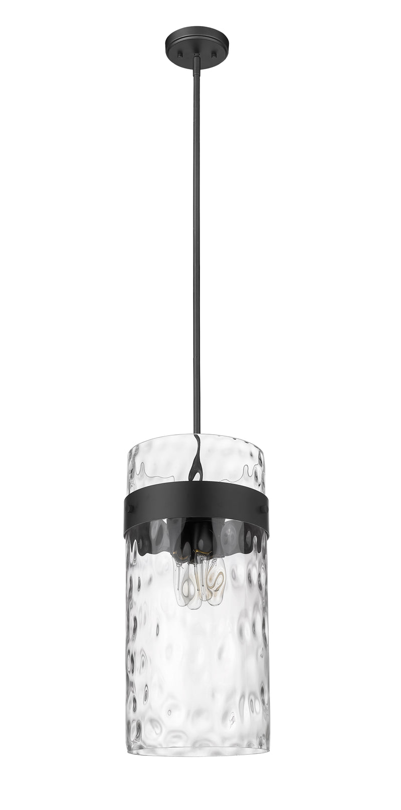 Fontaine 4 Light 13" Pendant in Matte Black