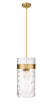 Fontaine 4 Light 13" Pendant in Rubbed Brass