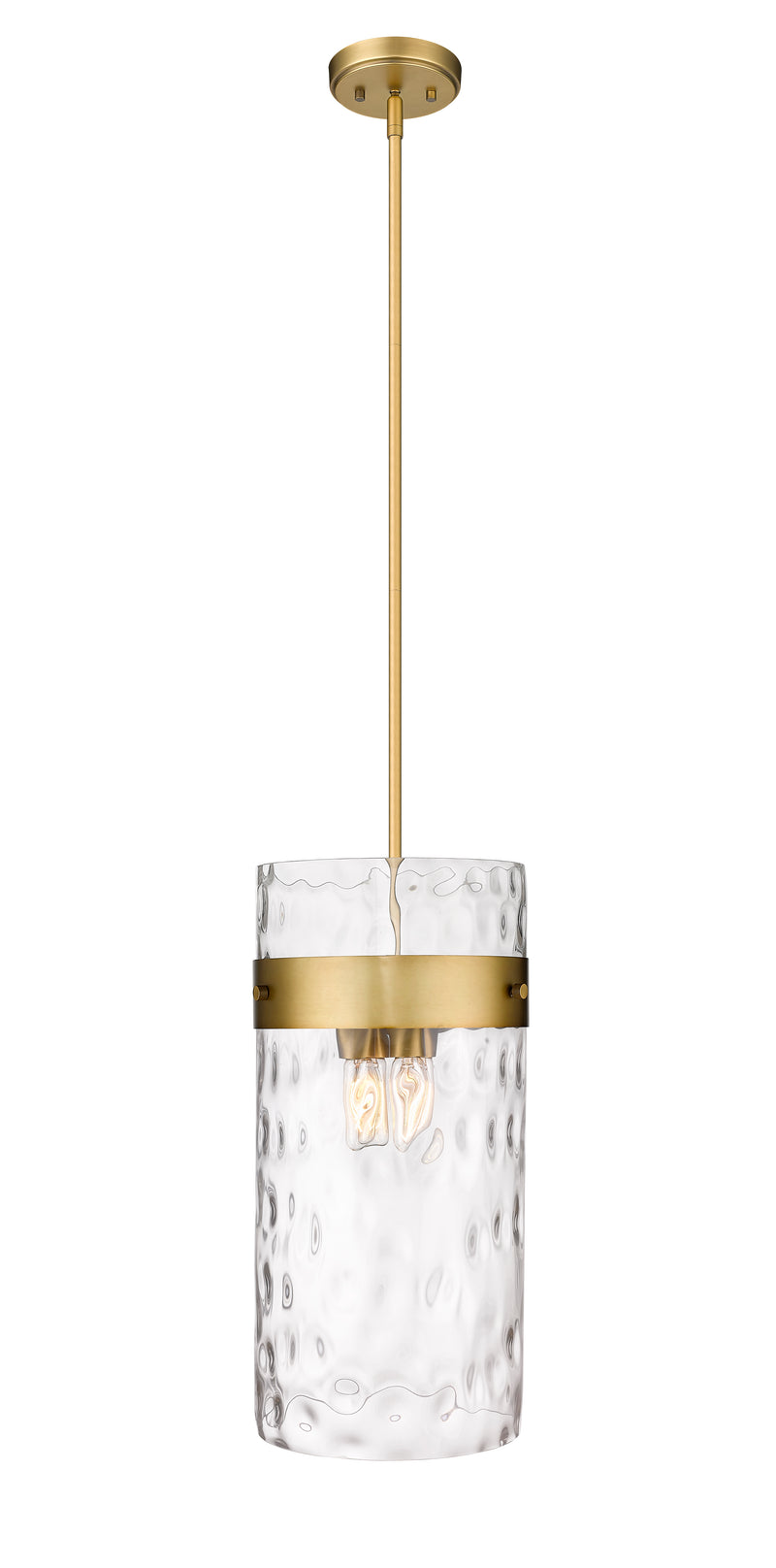 Fontaine 4 Light 13" Pendant in Rubbed Brass